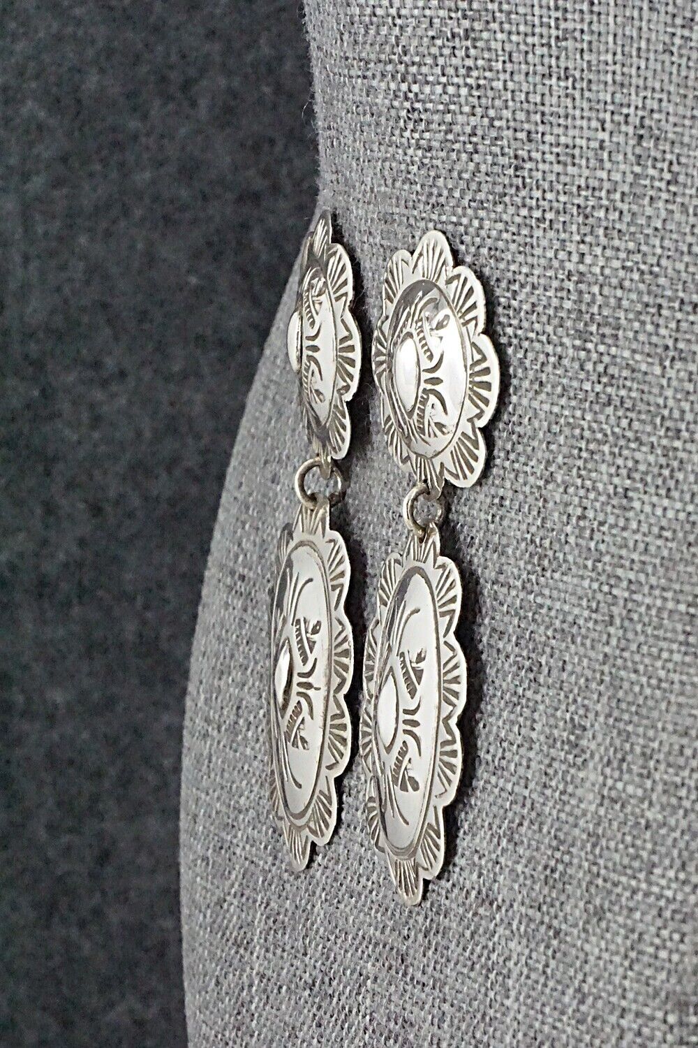 Sterling Silver Earrings - Bertha Begay