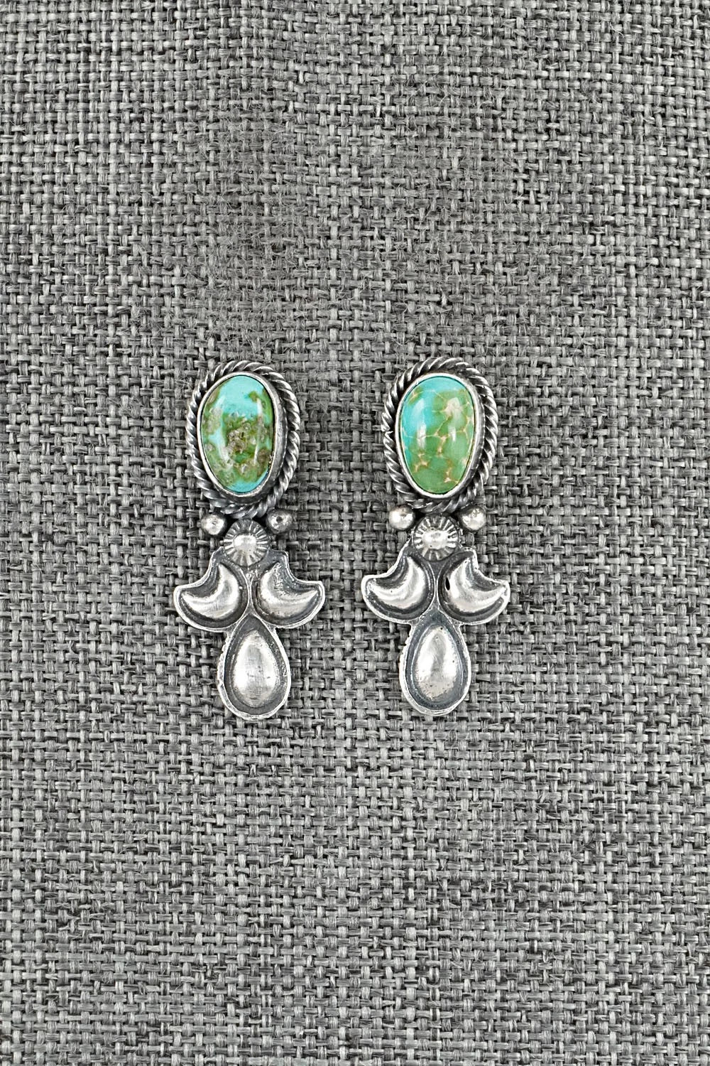 Turquoise & Sterling Silver Squash Blossom Set - Adrienne Gordon