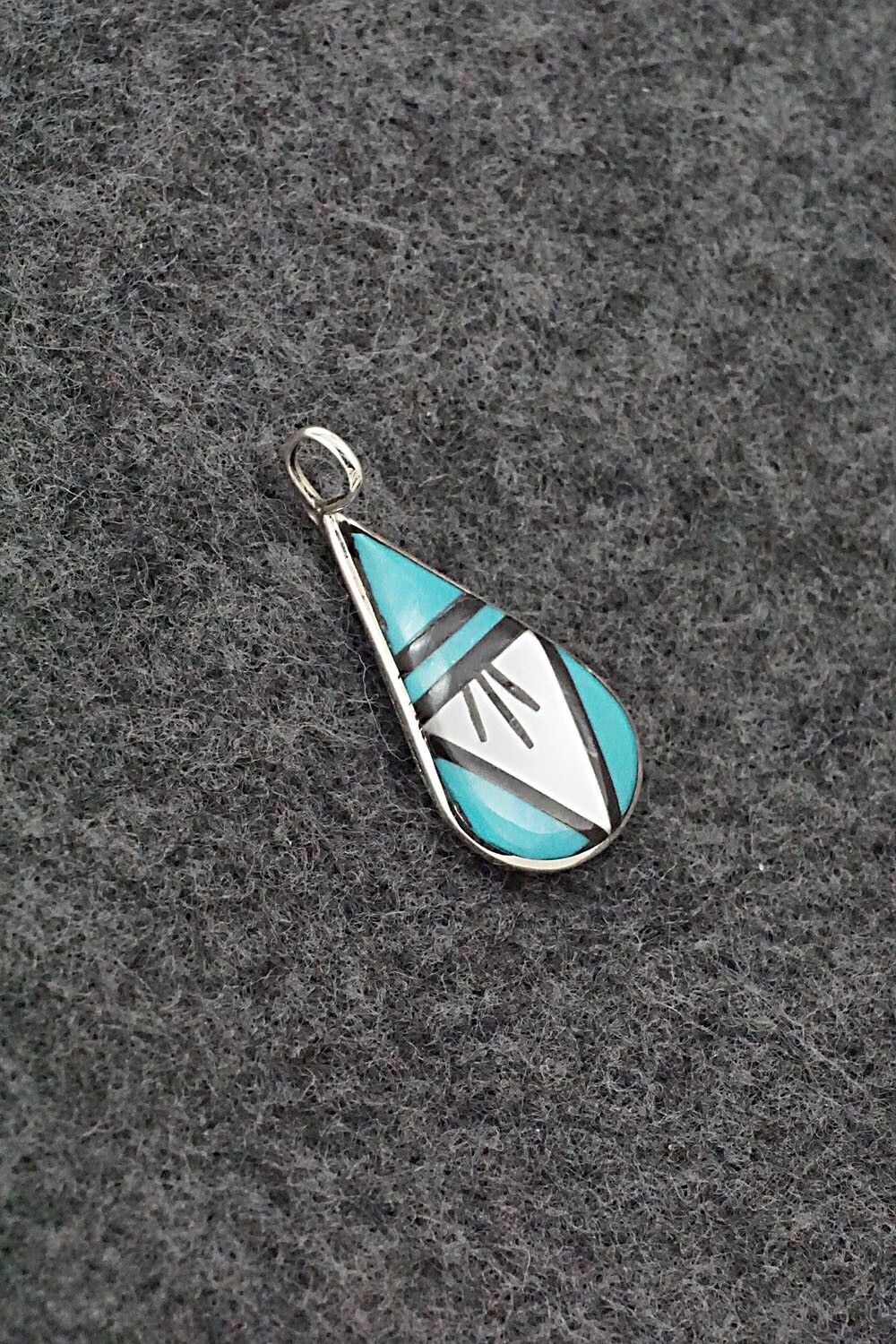 Multi Stone & Sterling Silver Pendant - Rhianna Kallestewa