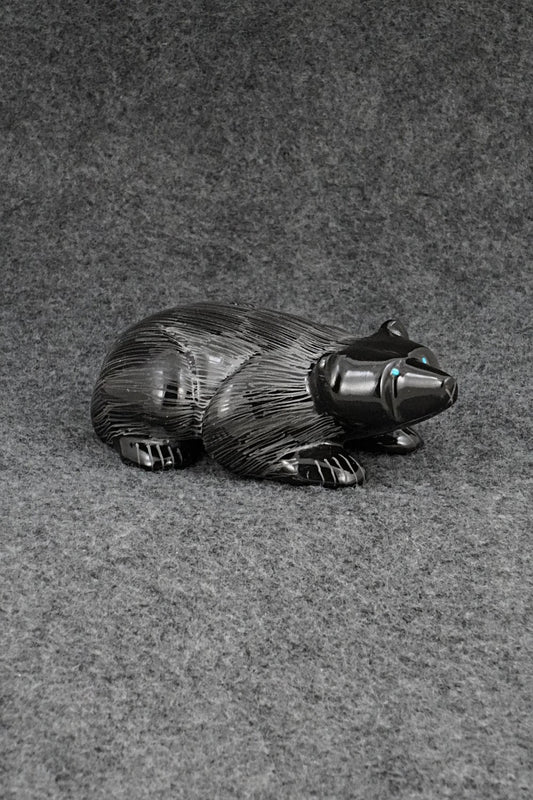 Badger Zuni Fetish Carving - Nelson Yatsattie