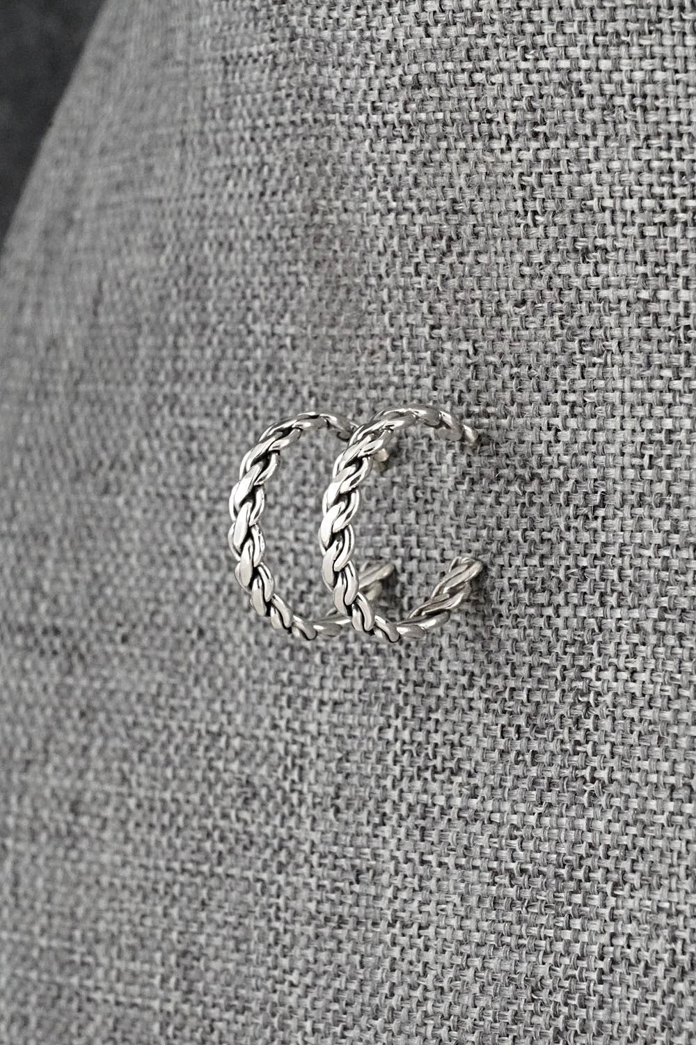 Sterling Silver Hoop Earrings - Elaine Tahe