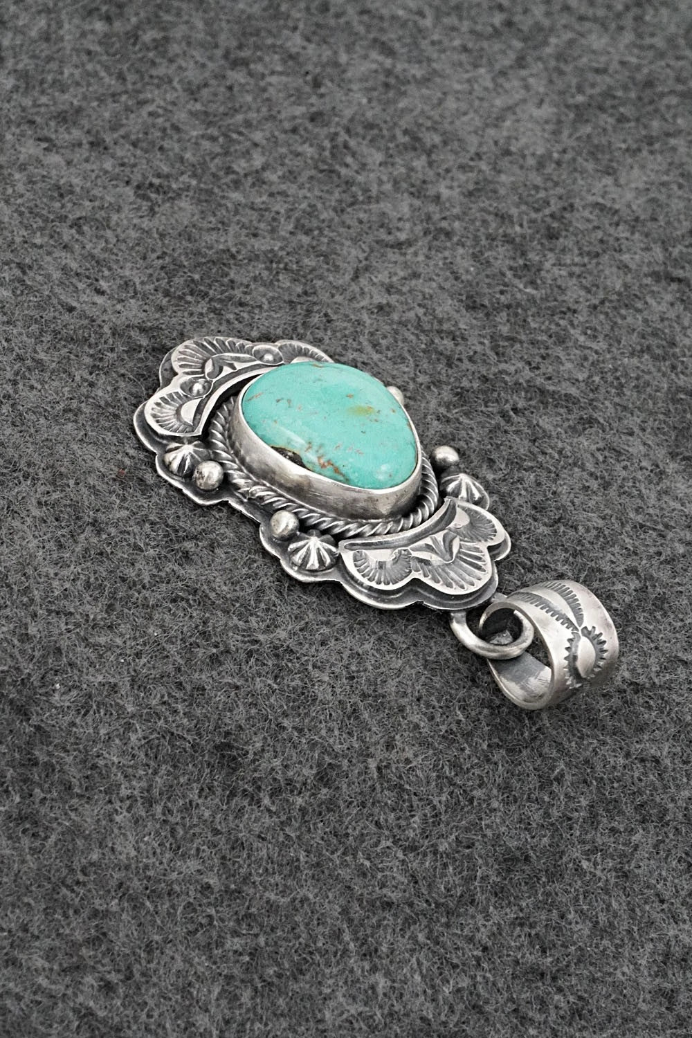 Turquoise & Sterling Silver Pendant - Randy Boyd