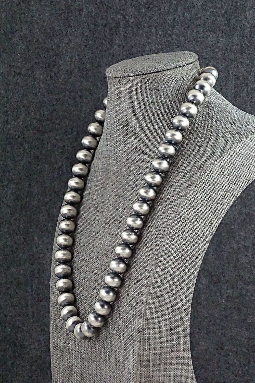 Sterling Silver Navajo Pearl Necklace - Bryannen Halwood