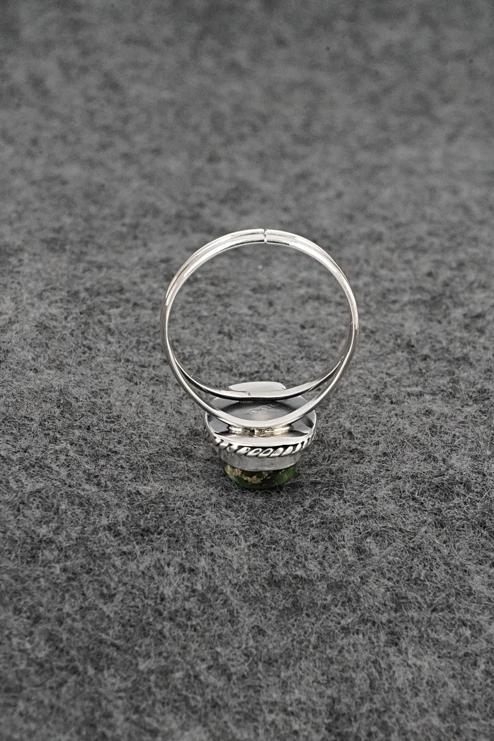 Turquoise & Sterling Silver Ring - Rosemary Saunders - Size 8