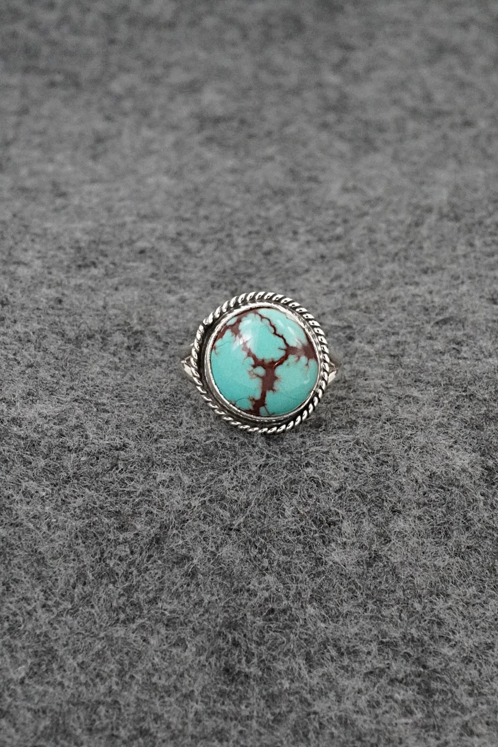 Turquoise & Sterling Silver Ring - Eugene Gruber - Size 5
