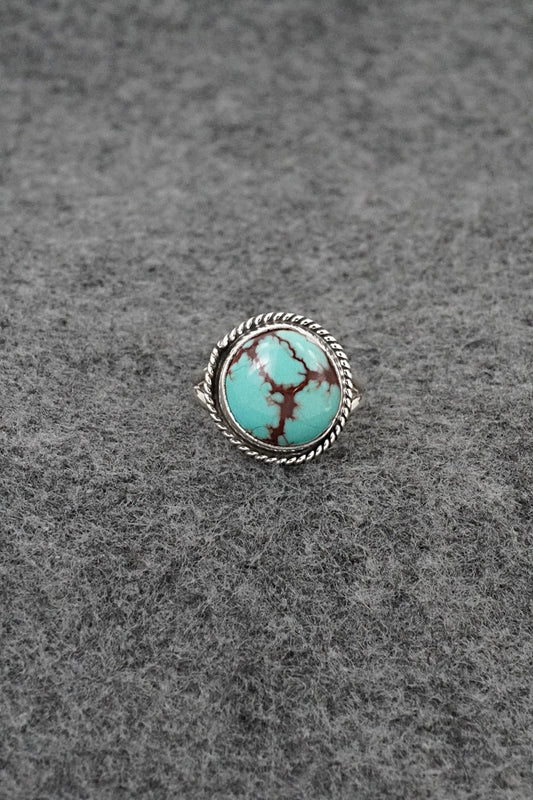 Turquoise & Sterling Silver Ring - Eugene Gruber - Size 5