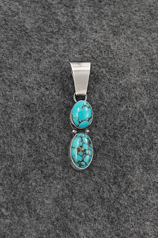 Turquoise & Sterling Silver Pendant - Rena Begay