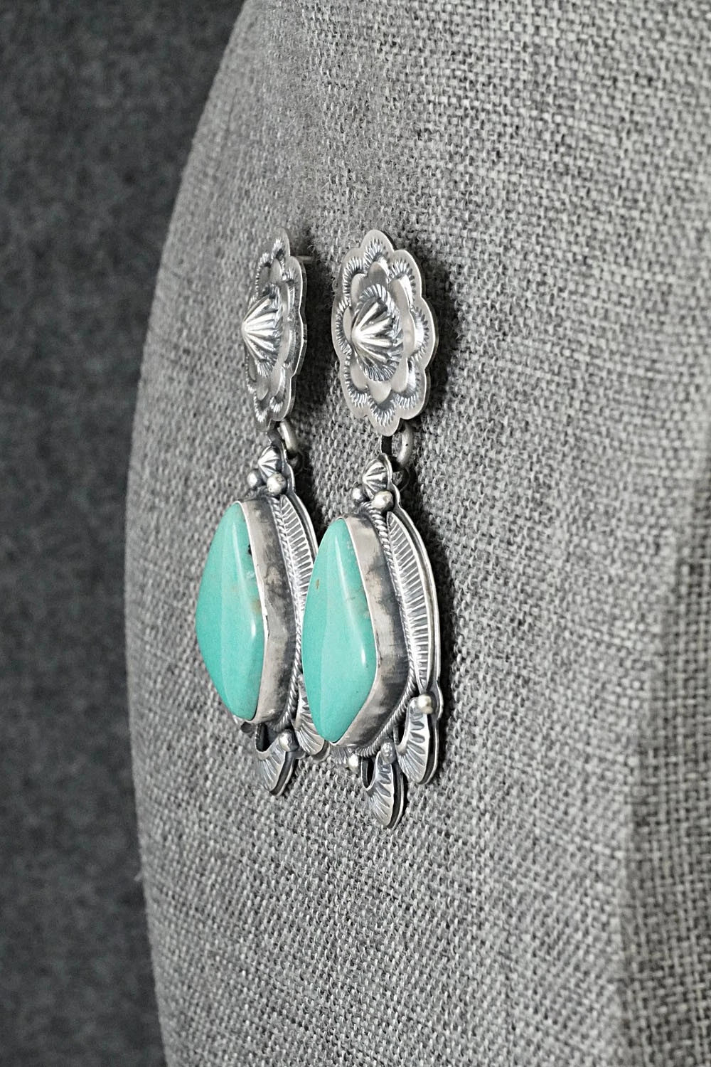 Turquoise & Sterling Silver Earrings - Randy Boyd