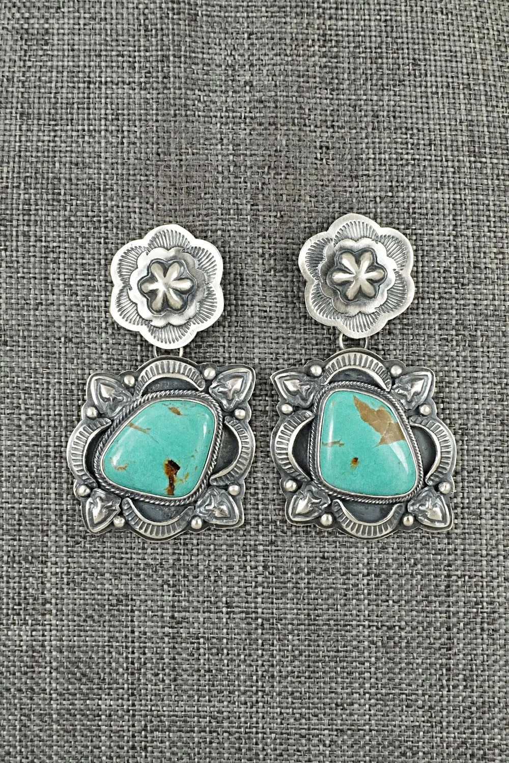 Turquoise & Sterling Silver Earrings - Randy Boyd