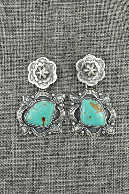 Turquoise & Sterling Silver Earrings - Randy Boyd