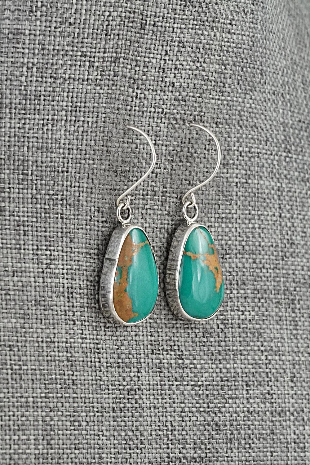 Turquoise & Sterling Silver Earrings - Rosemary Saunders