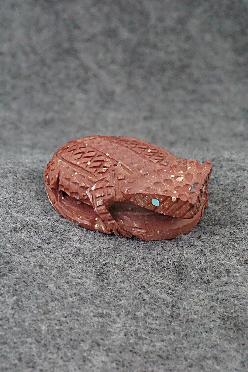 Horned Toad Zuni Fetish Carving - Jensen Charlie