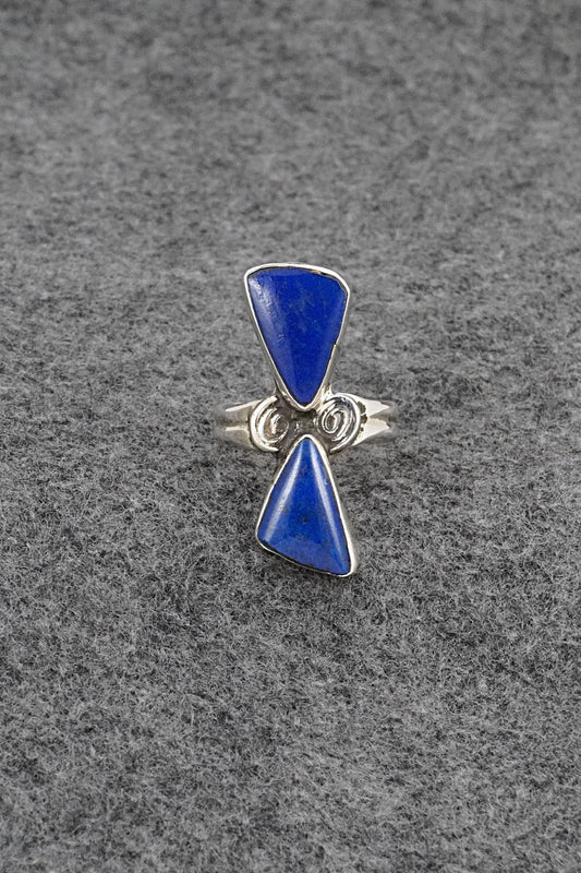 Lapis & Sterling Silver Ring - Priscilla Reeder - Size 8