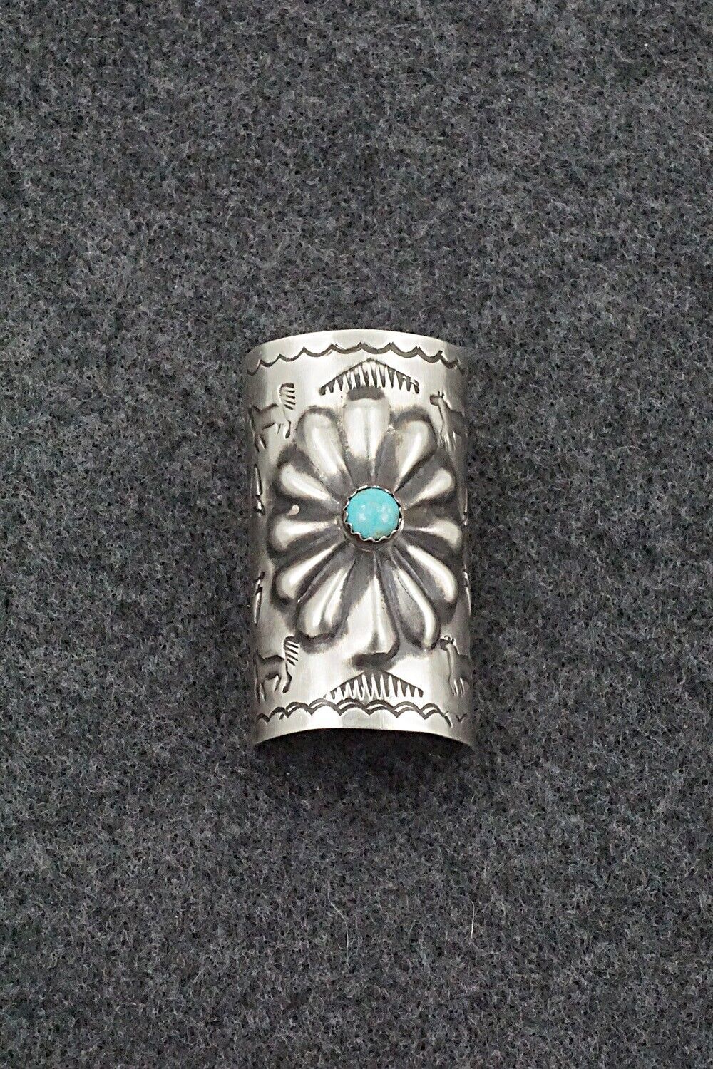 Turquoise & Sterling Silver Hair Pin - Arlene Soce