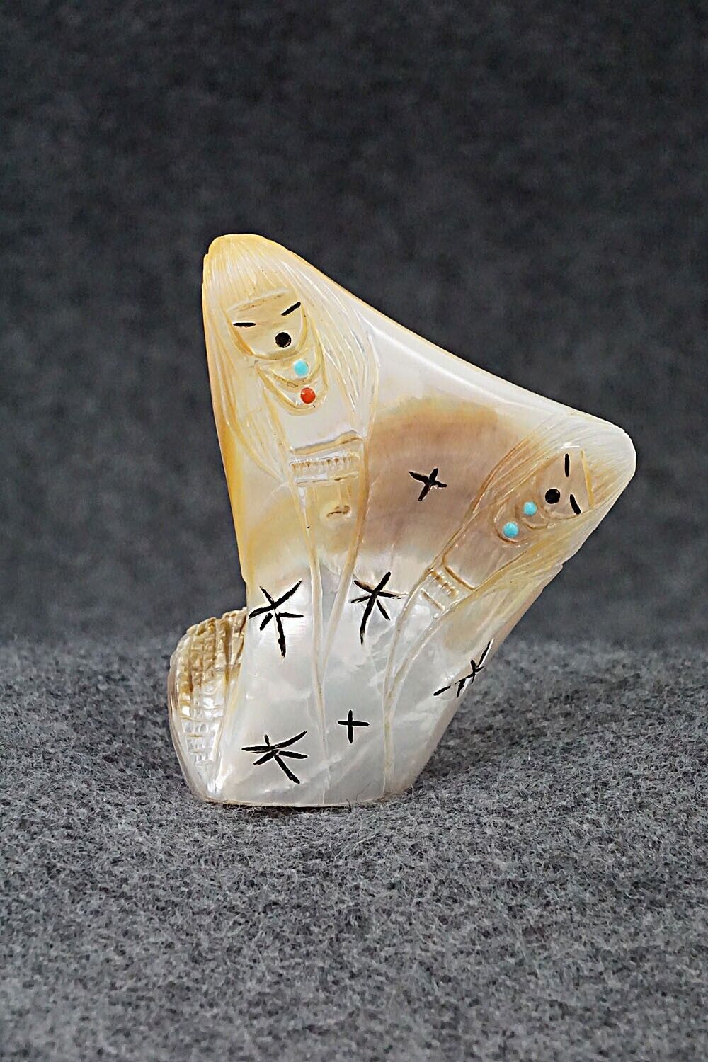 Corn Maiden Zuni Fetish Carving - Sandra Quandelacy