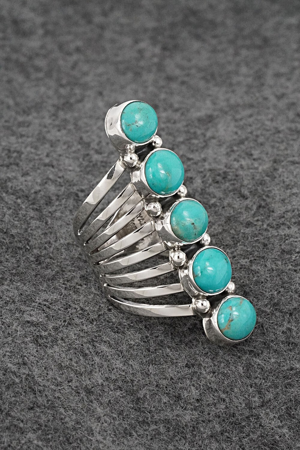 Turquoise & Sterling Silver Ring - Thomas Yazzie - Size 9