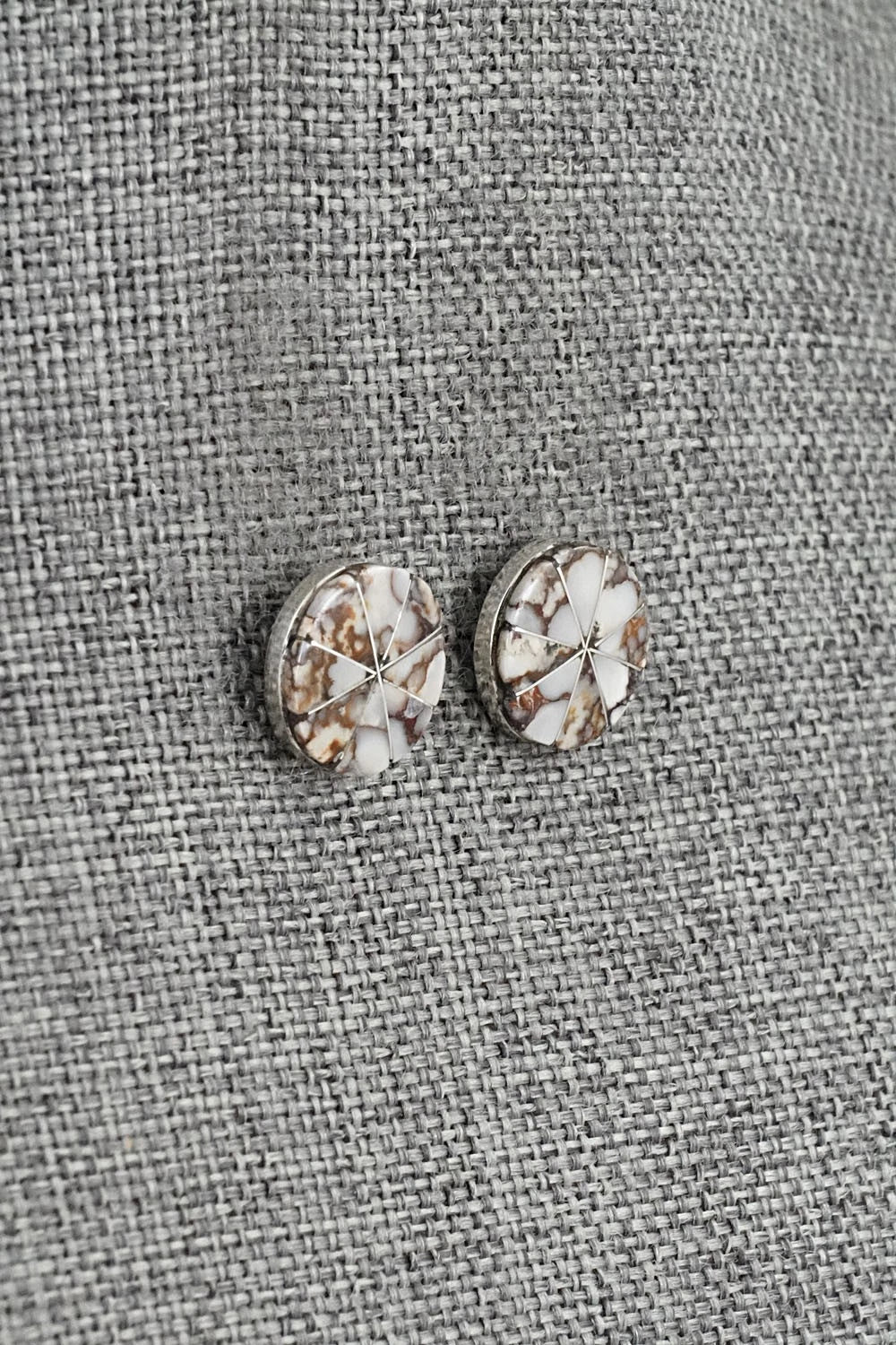 Wild Horse & Sterling Silver Earrings - Johnson Laweka