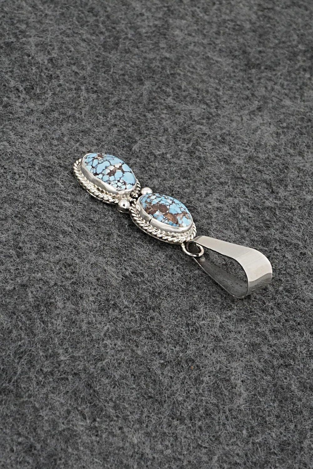 Turquoise & Sterling Silver Pendant - Eugene Gruber