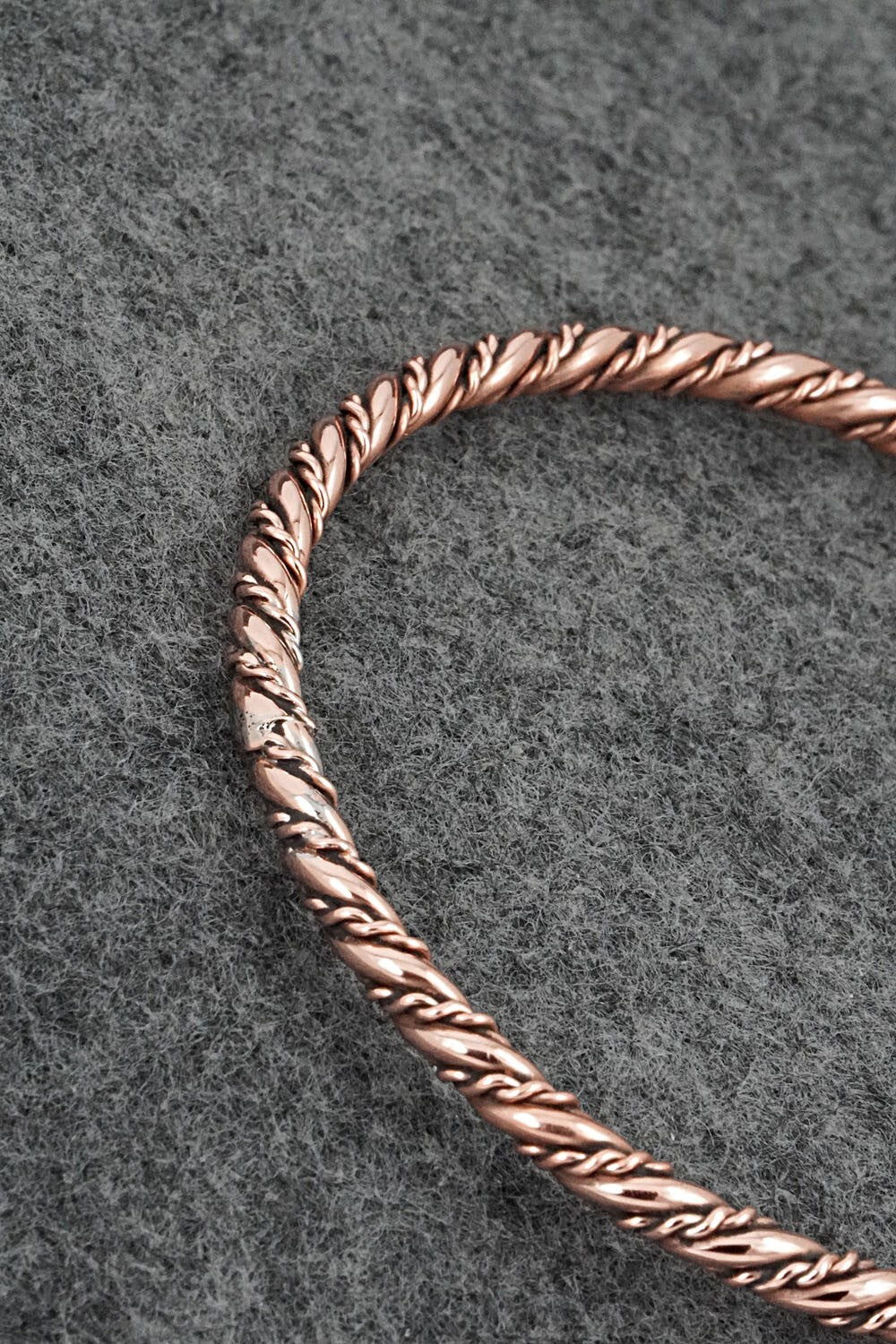 Copper Bangle Bracelet - Elaine Tahe