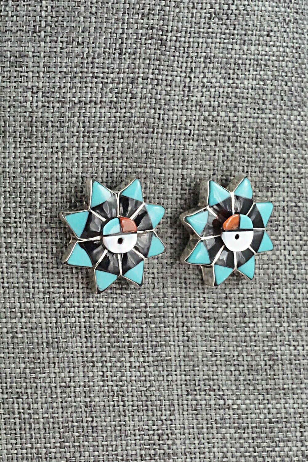Multi Stone & Sterling Silver Earrings - Clayton Vacit