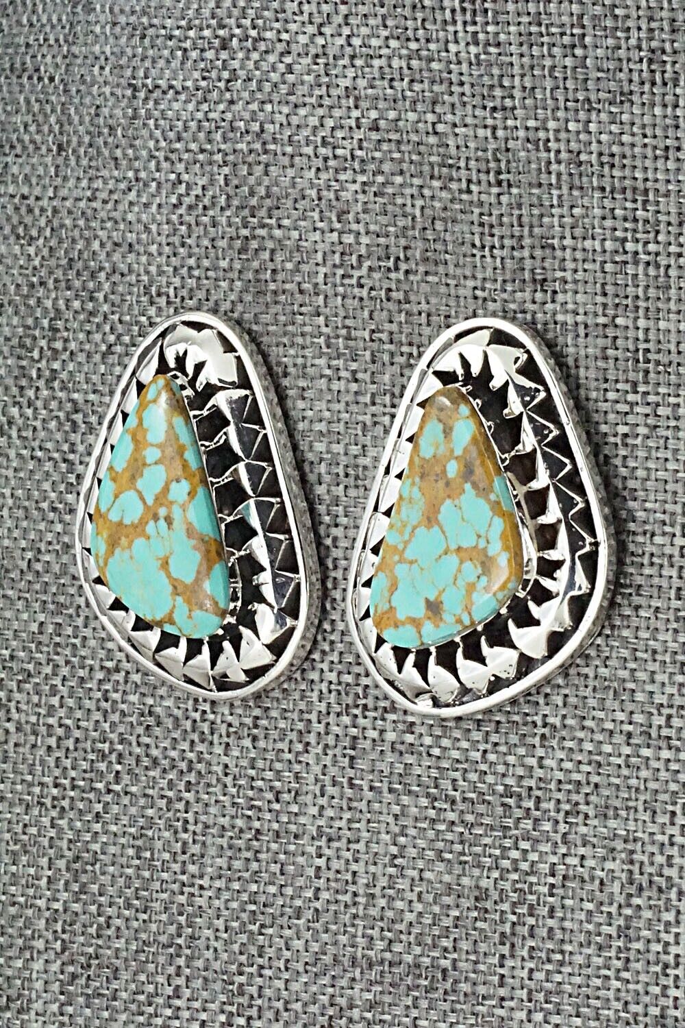 Turquoise and Sterling Silver Earrings - Sharon McCarthy