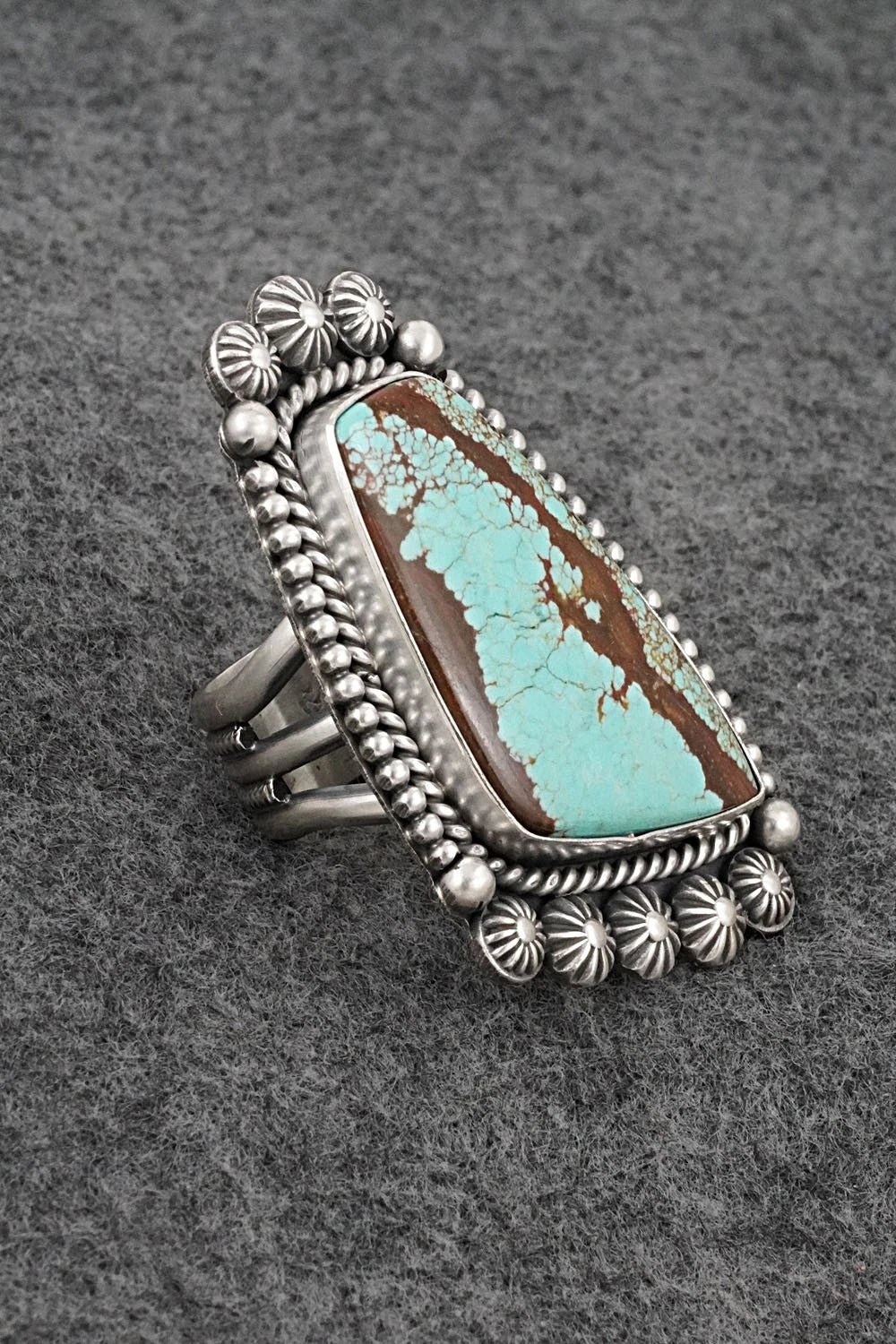 Turquoise & Sterling Silver Ring - Michael Calladitto - Size 9