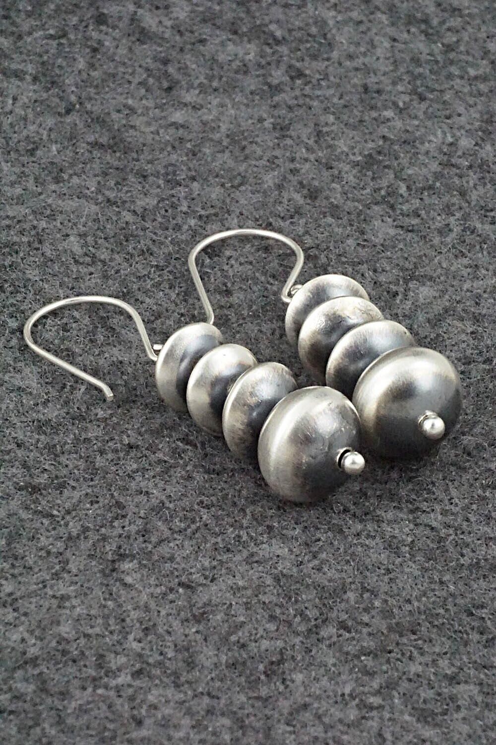 Sterling Silver Navajo Pearl Earrings - Bryannen Halwood