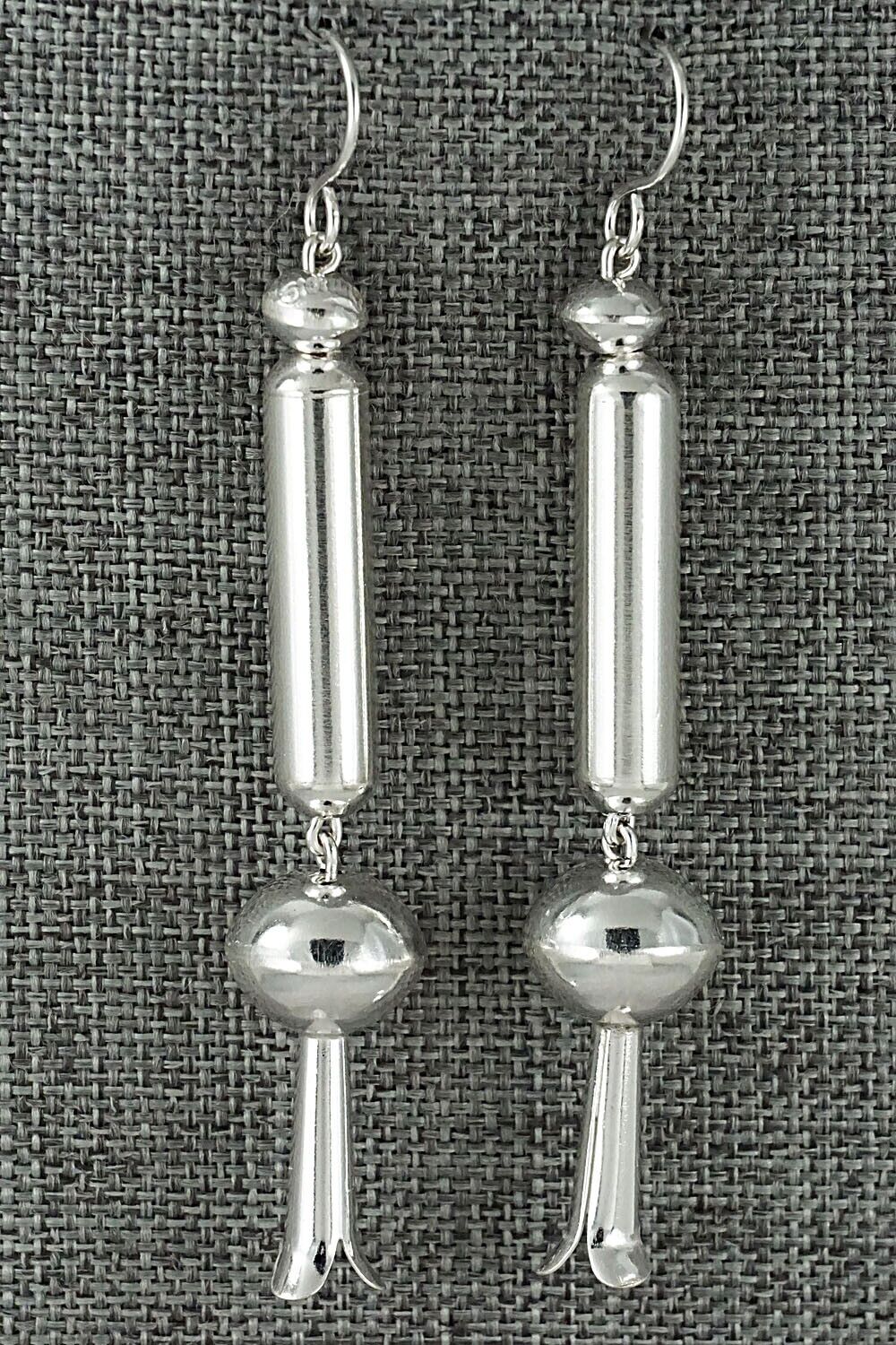 Sterling Silver Navajo Pearl Earrings - Tonisha Haley