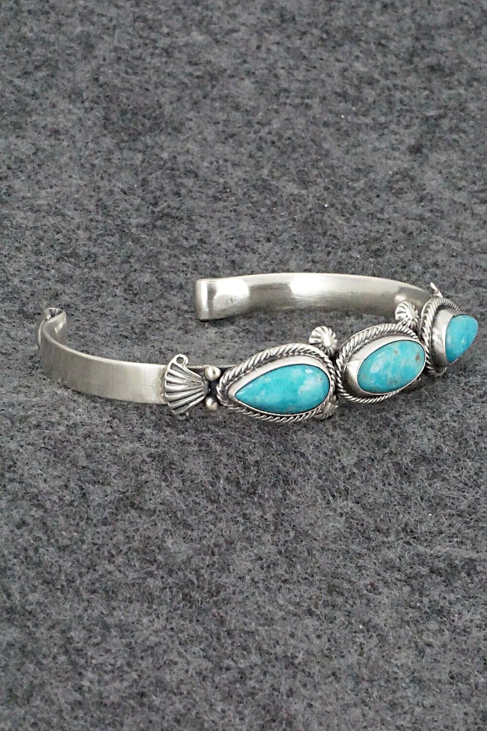 Turquoise & Sterling Silver Bracelet - Bobby Platero