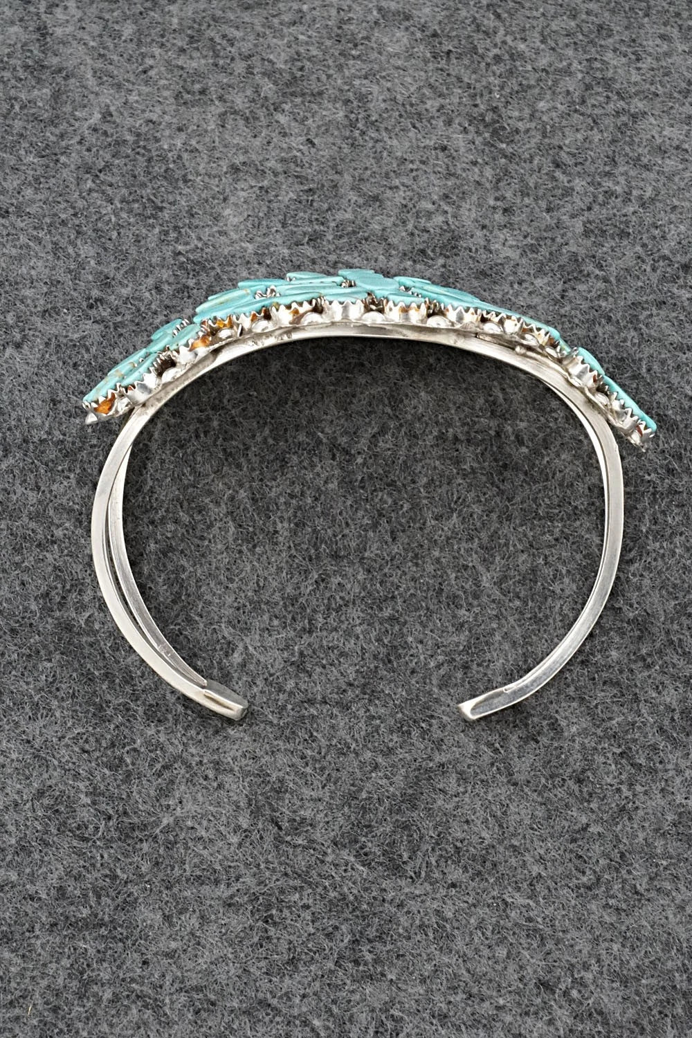 Turquoise & Sterling Silver Bracelet - Evangeline Tsabetsaye