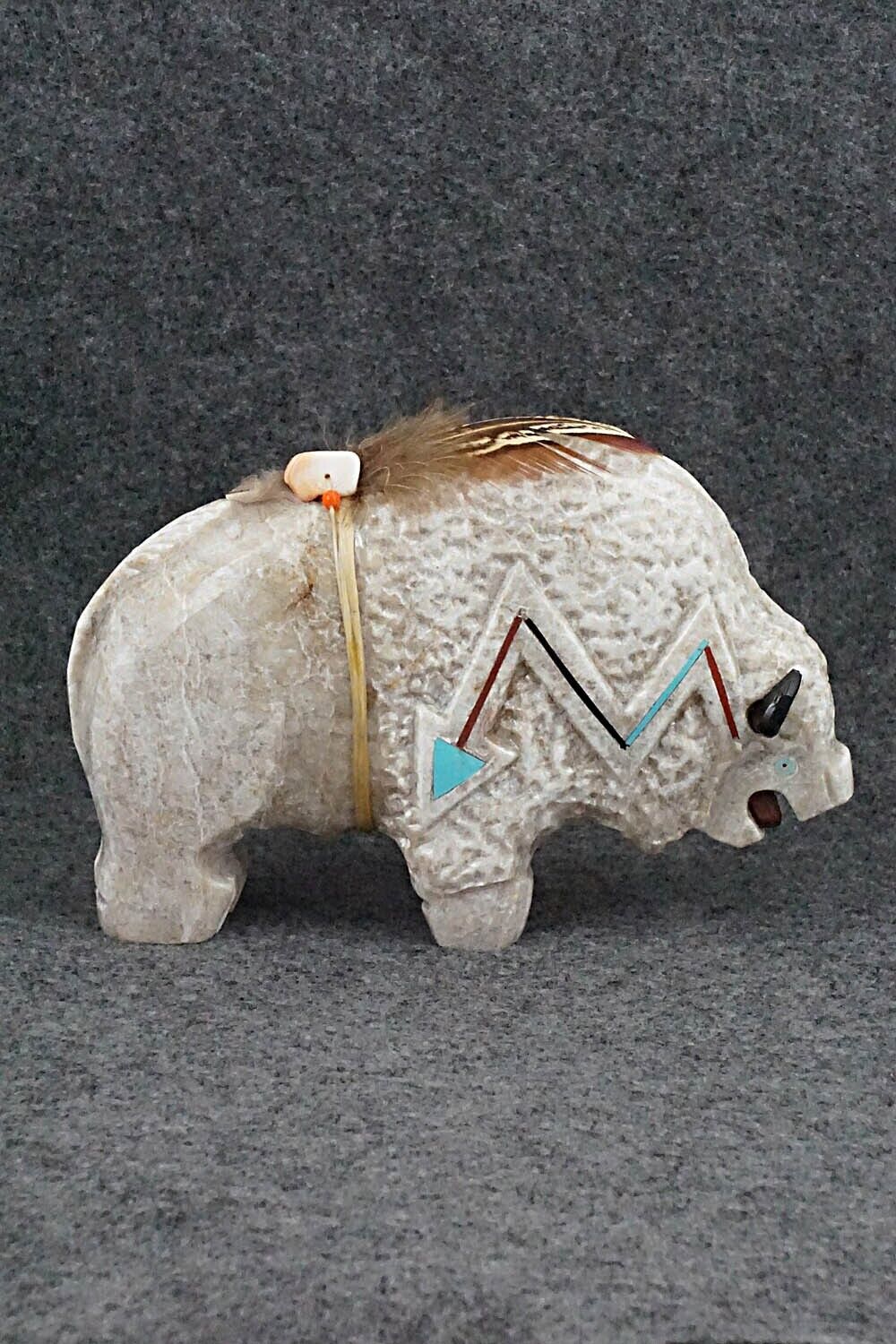 Buffalo Navajo Fetish Carving - Ben Livingston