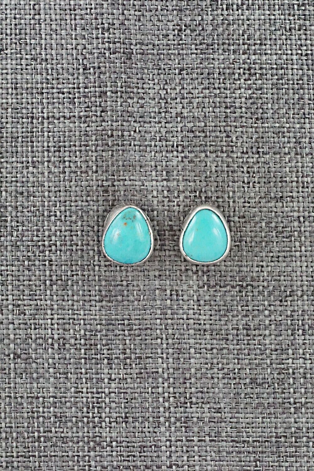 Turquoise & Sterling Silver Earrings - Marco Begaye