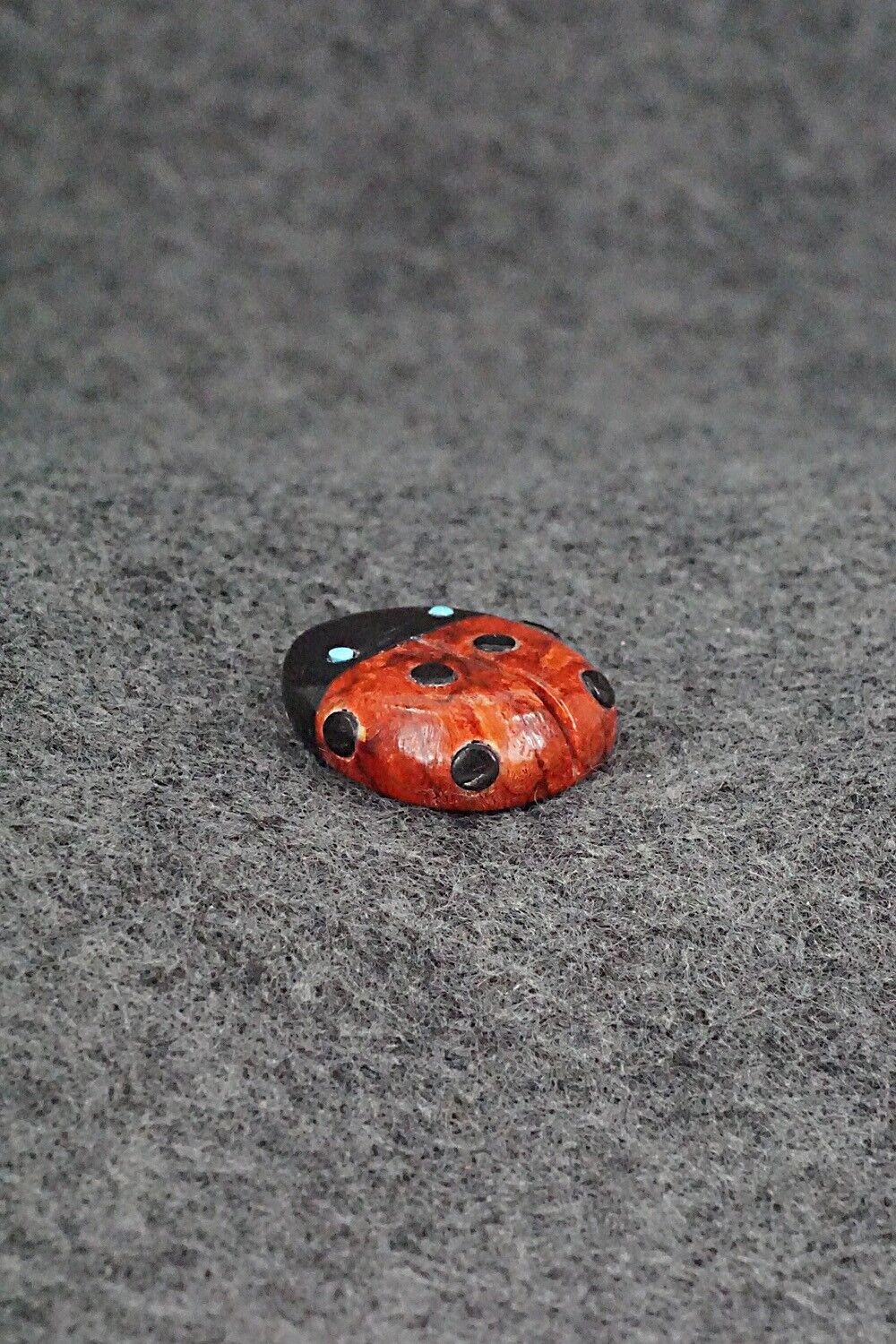 Ladybug Zuni Fetish Carving - Reynold Lunasee