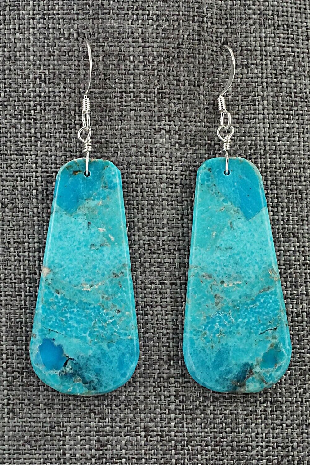 Turquoise & Sterling Silver Earrings - Lupe Lovato