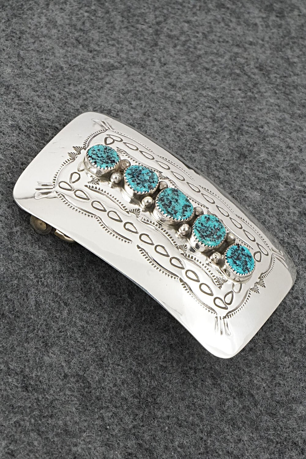 Turquoise & Sterling Silver Belt Buckle - Jolene Begay