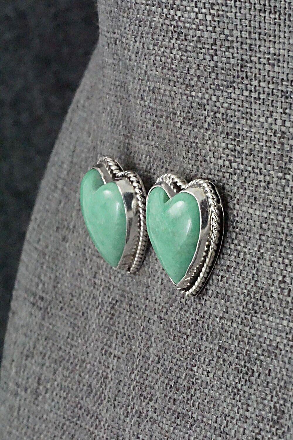 Turquoise and Sterling Silver Earrings - Sharon McCarthy
