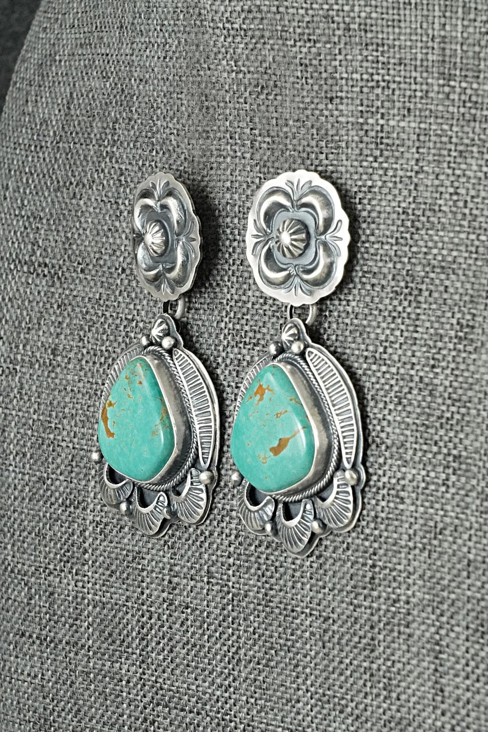 Turquoise & Sterling Silver Earrings - Randy Boyd