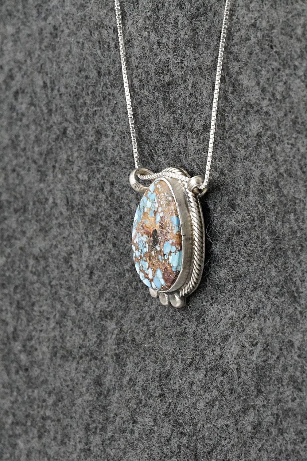 Turquoise & Sterling Silver Necklace - Sharon McCarthy