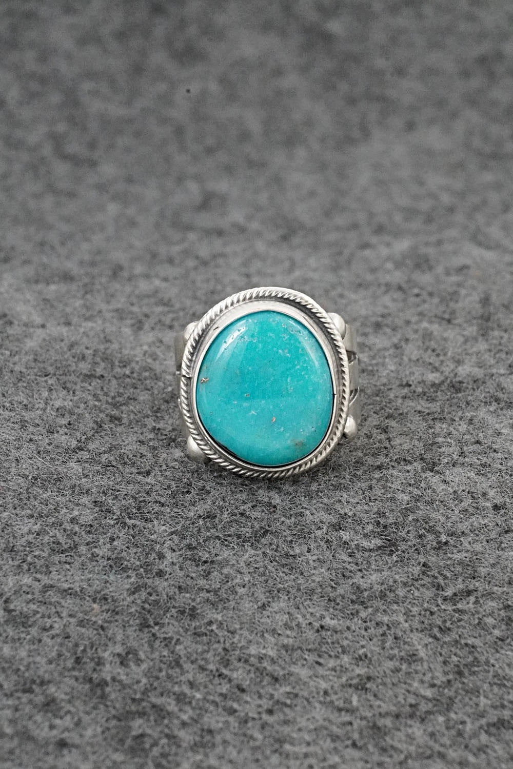Turquoise & Sterling Silver Ring - Darrin Livingston - Size 7