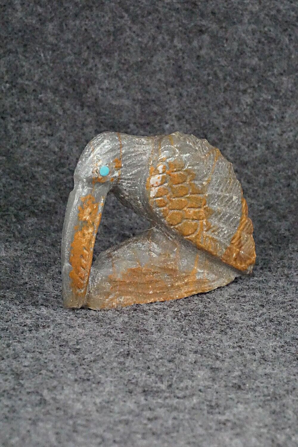 Hummingbird Zuni Fetish Carving - Derrick Kaamasee