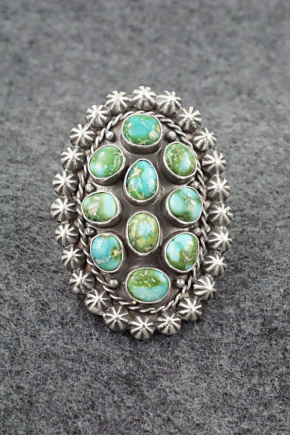 Turquoise & Sterling Silver Ring - Paige Gordon - Size 8.5