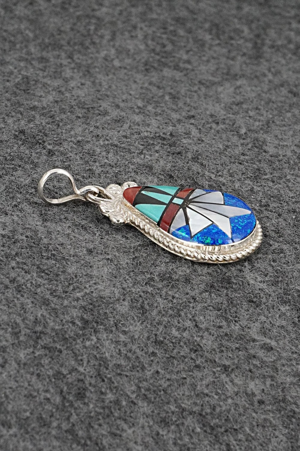 Multi-Stone & Sterling Silver Pendant - Ola Eriacho