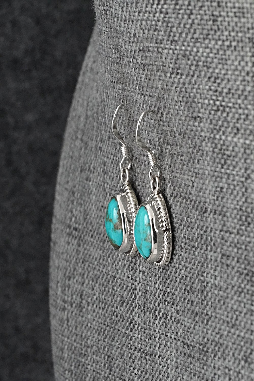 Turquoise & Sterling Silver Earrings - Sharon McCarthy