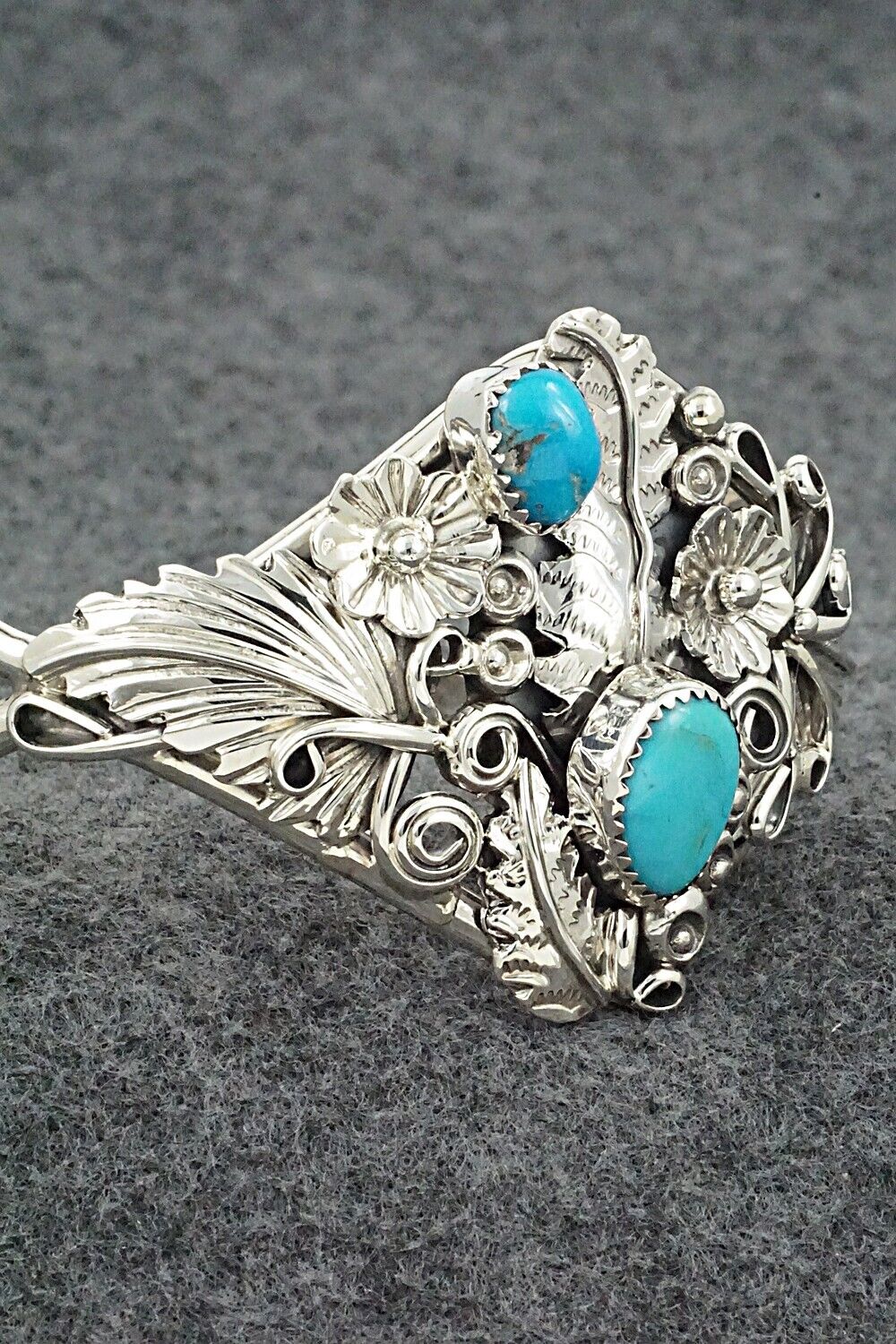 Turquoise and Sterling Silver Bracelet - Harry Yazzie