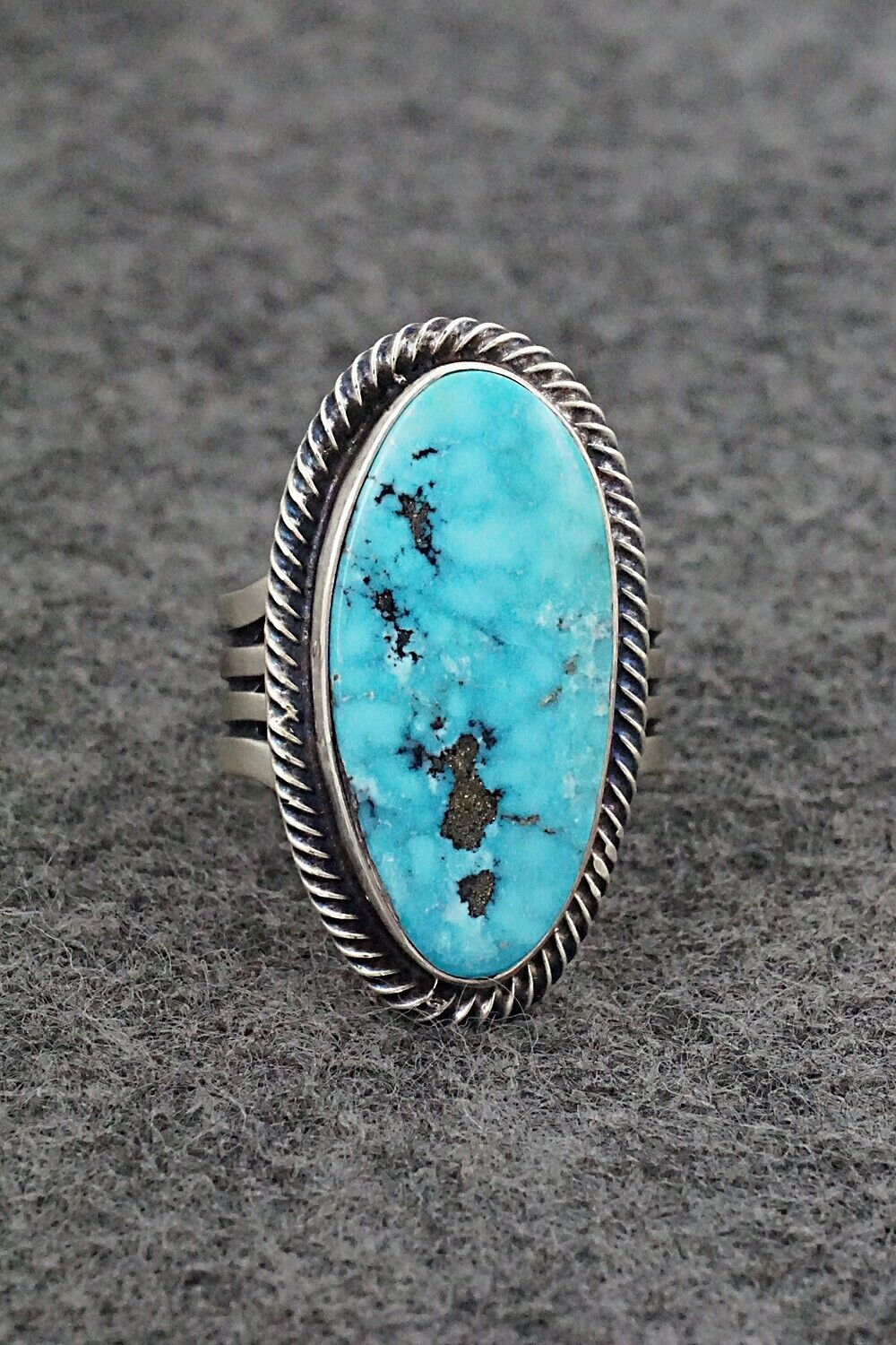 Turquoise & Sterling Silver Ring - Randy Boyd - Size 8