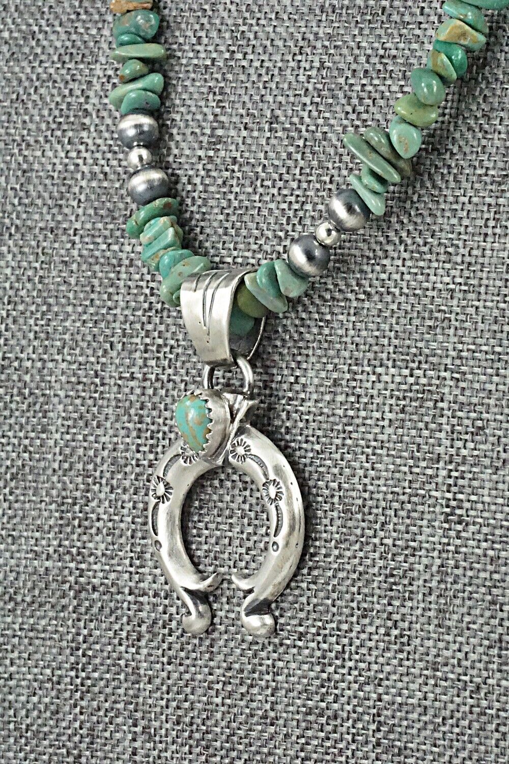 Turquoise & Sterling Silver Necklace - Louise Joe