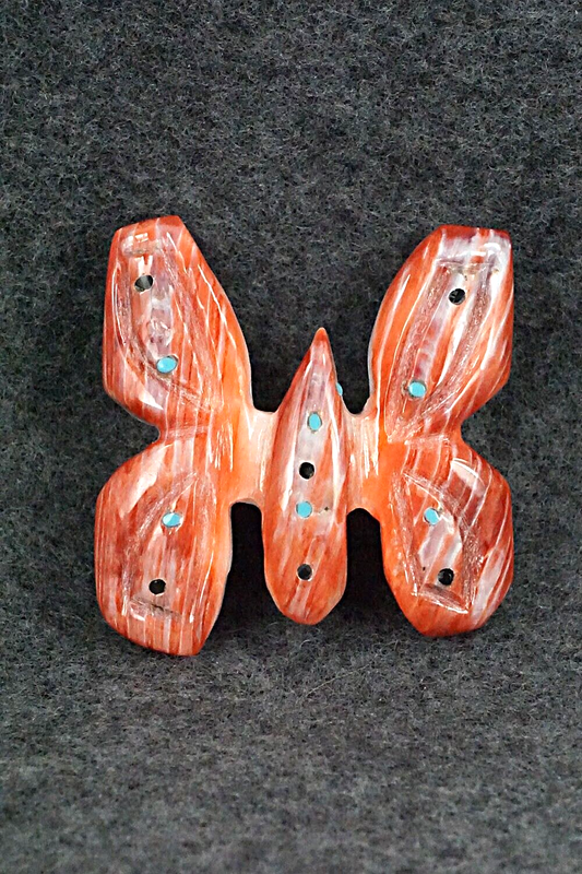 Butterfly Zuni Fetish Carving - Danny Lonjose