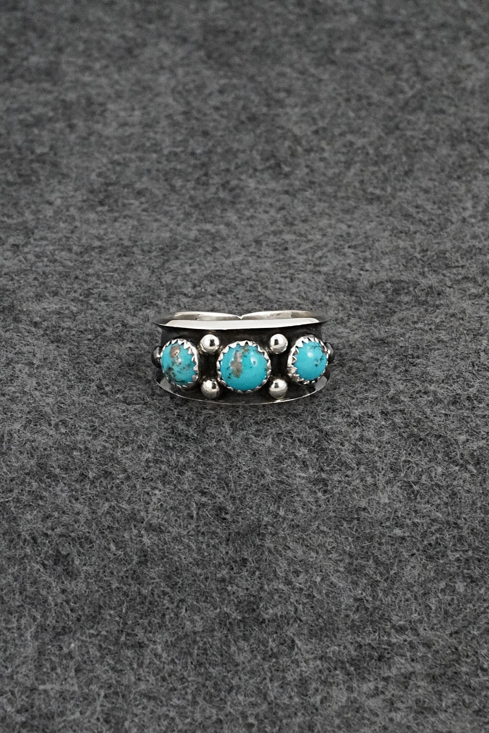 Turquoise & Sterling Silver Ring - Paul Largo - Size 11