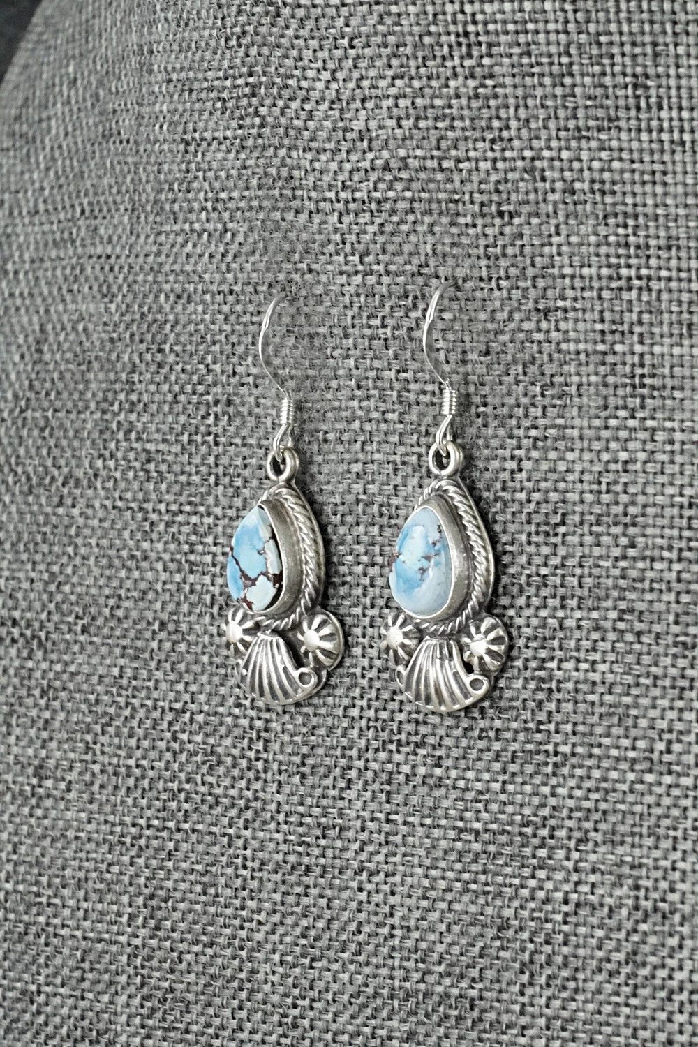 Turquoise & Sterling Silver Earrings - Verley Betone