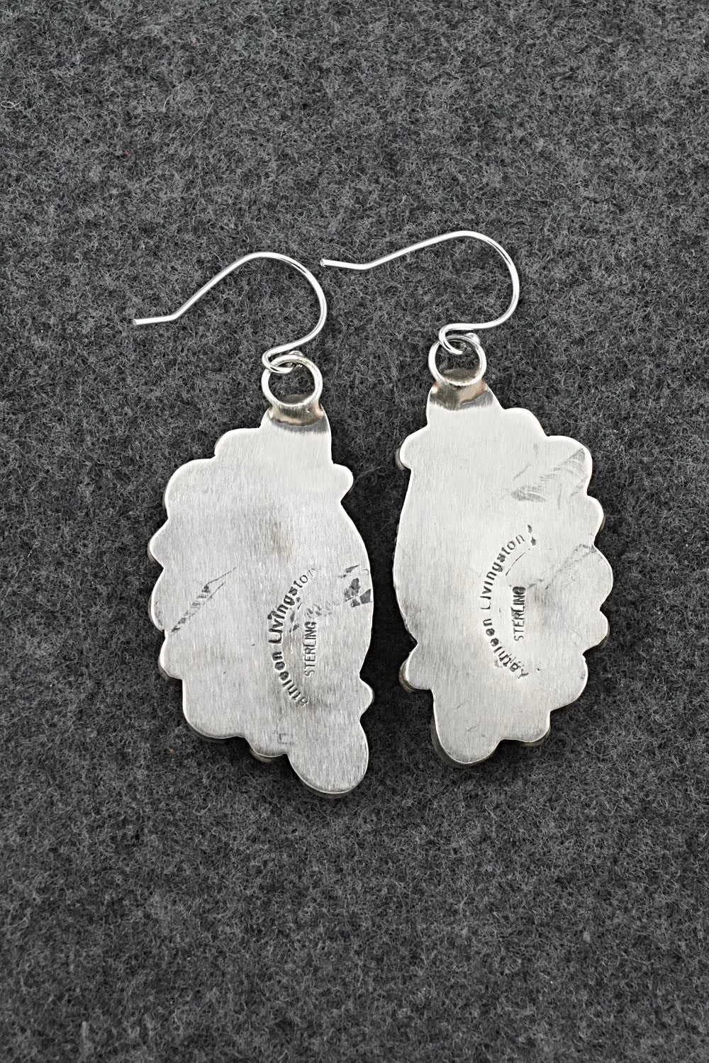 Turquoise & Sterling Silver Earrings - Kathleen Livingston